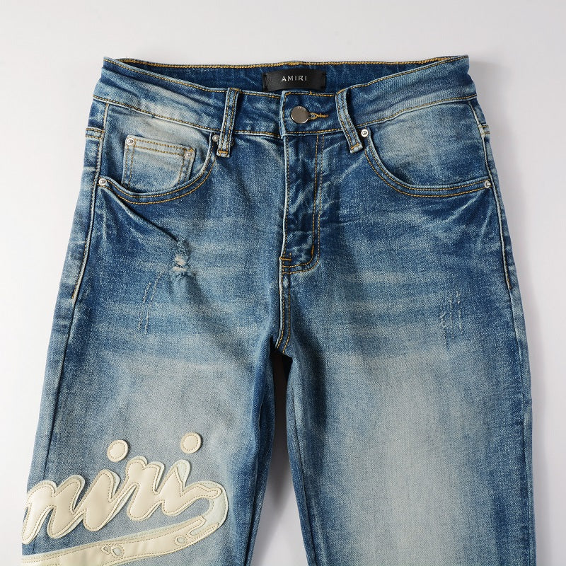 Calça Amiri Jeans Azul Claro