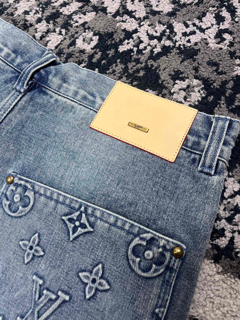 Short Louis Vuitton Jeans Claro