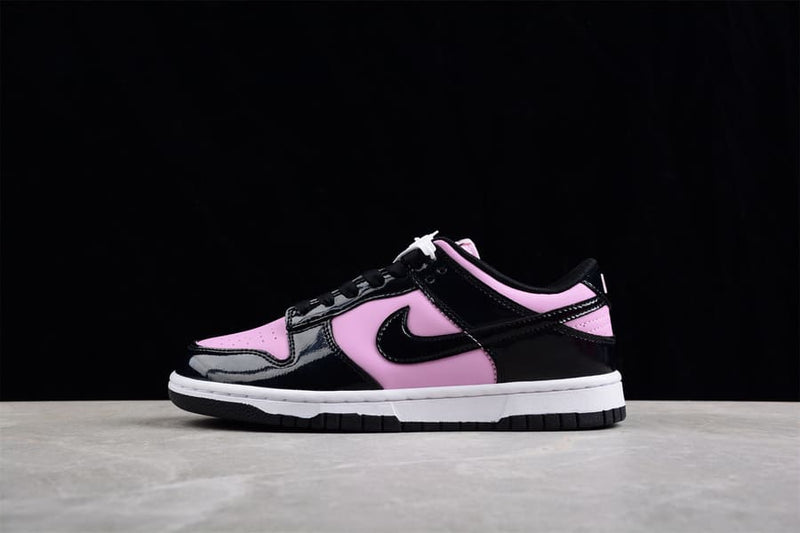 Nike Dunk Low Black Patent Pink