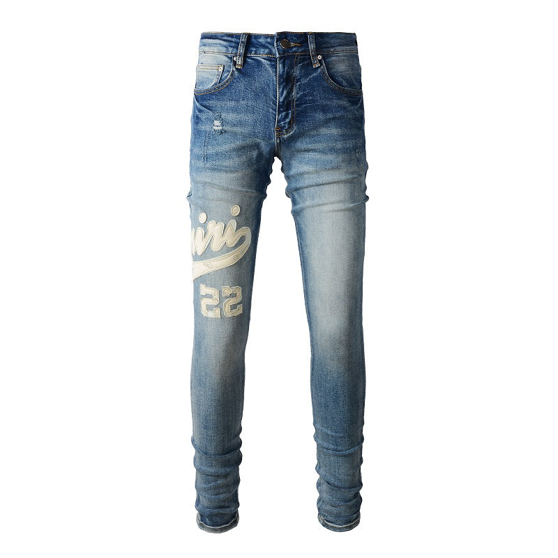 Calça Amiri Jeans Azul Claro