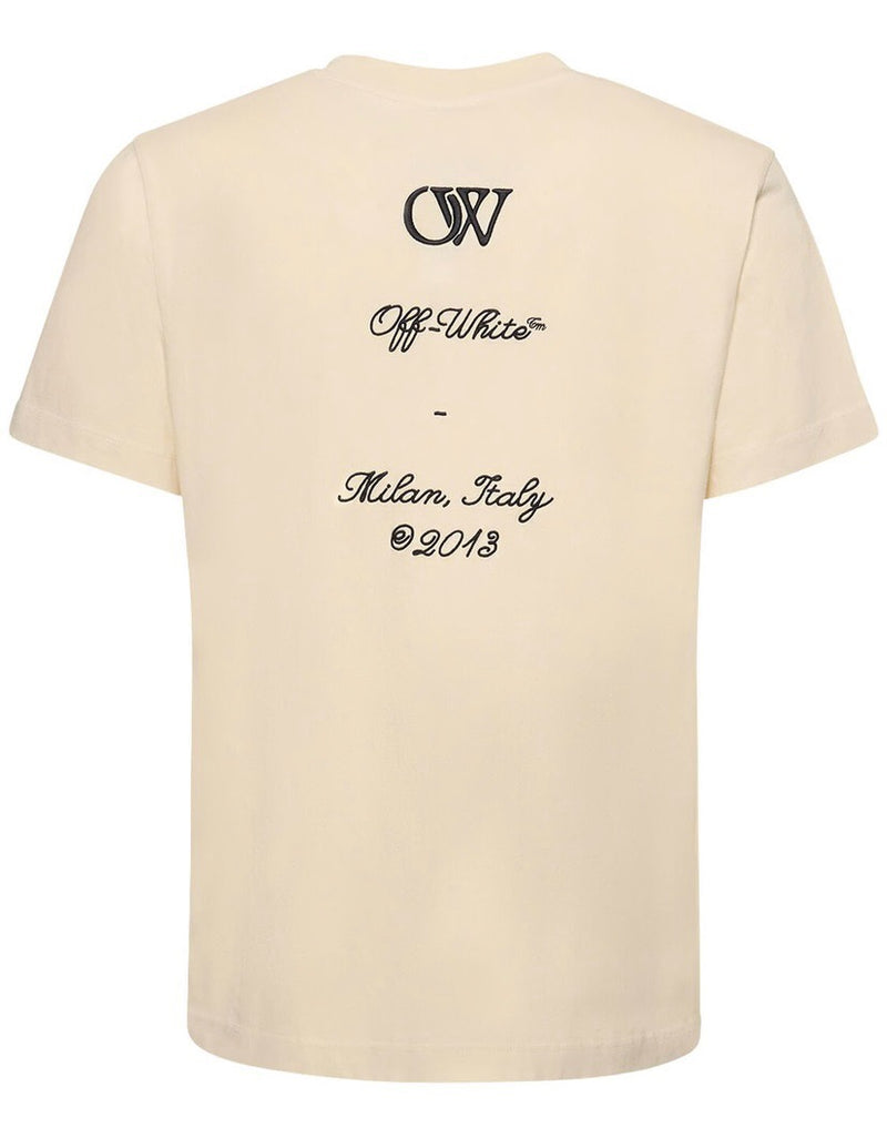 Camiseta Off-White Bege