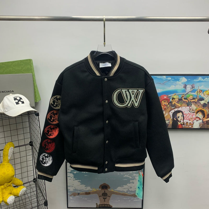 Casaco Off-White Preto