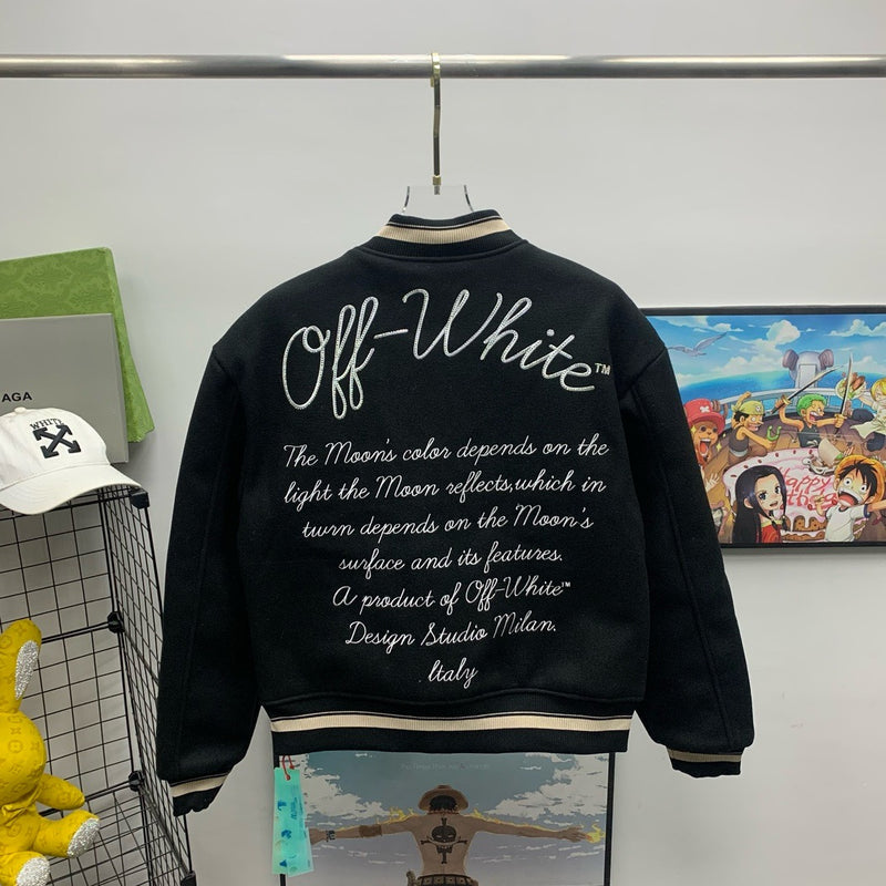 Casaco Off-White Preto