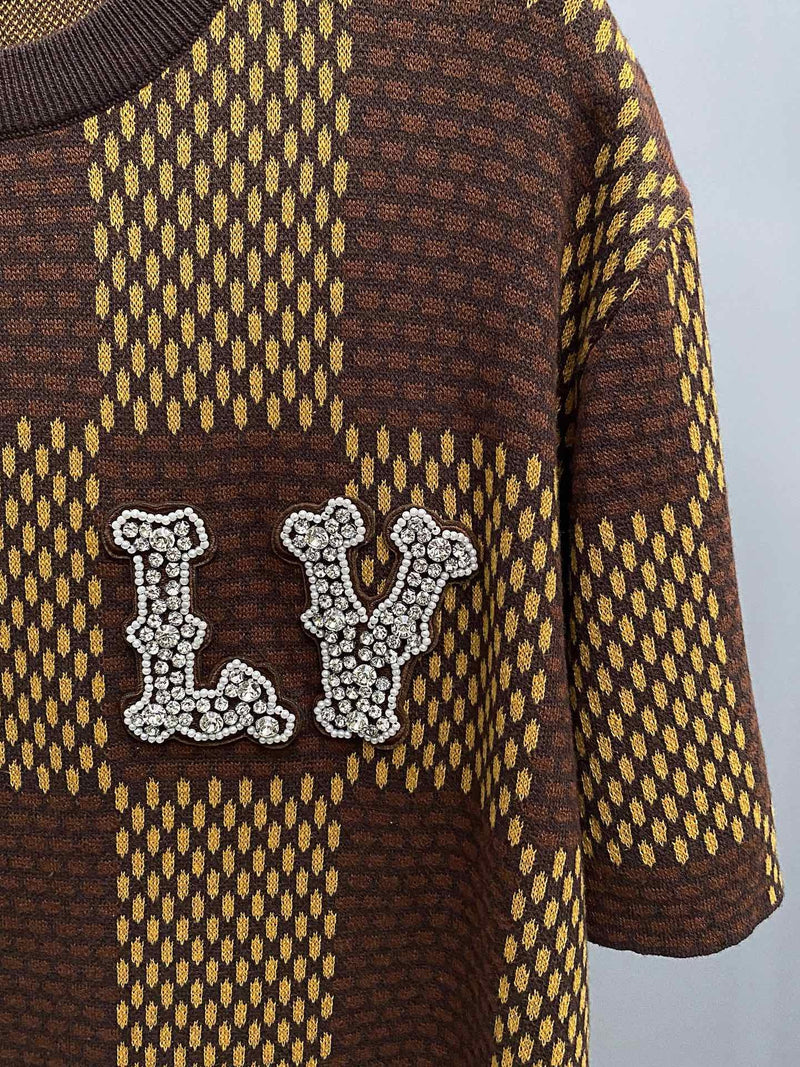 Camiseta Louis Vuitton Castanha