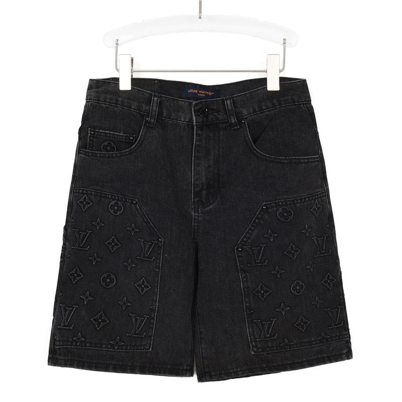 Short Louis Vuitton Jeans Preto