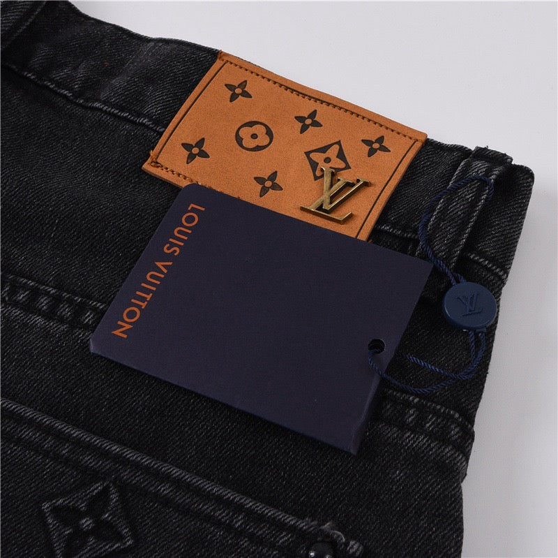 Short Louis Vuitton Jeans Preto