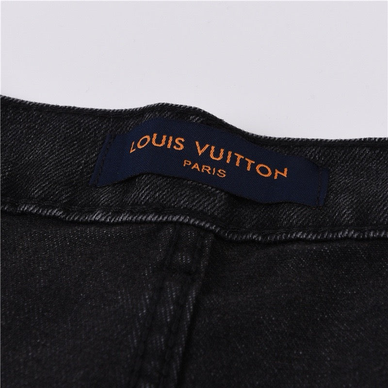 Short Louis Vuitton Jeans Preto