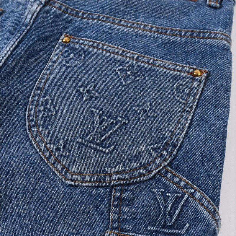 Short Louis Vuitton Jeans Escuro