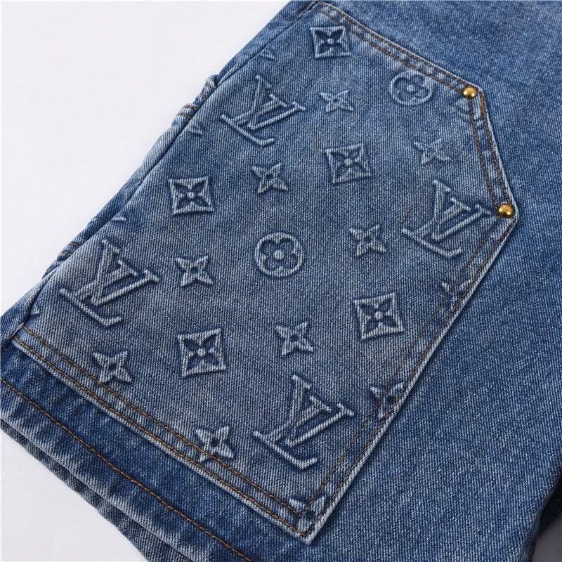 Short Louis Vuitton Jeans Escuro