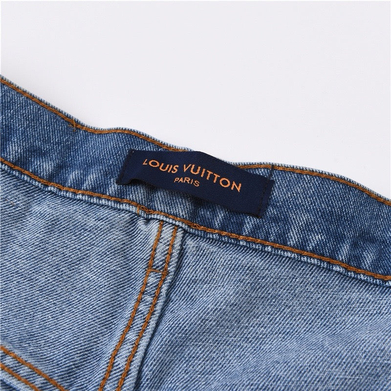 Short Louis Vuitton Jeans Escuro