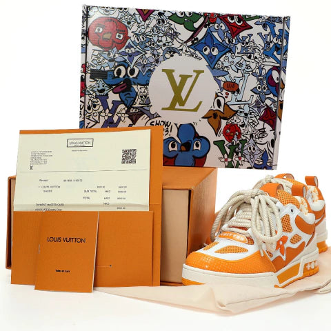 Tênis Louis Vuitton Skate Amarelo