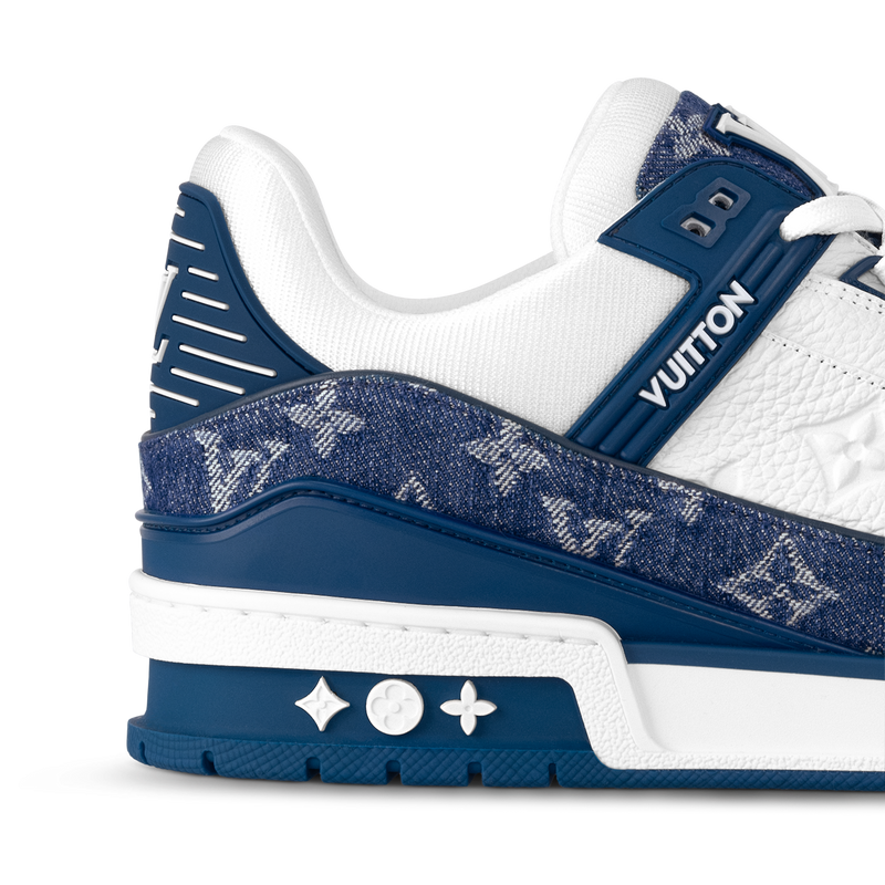 Tênis Louis Vuitton Trainer Branco e Azul