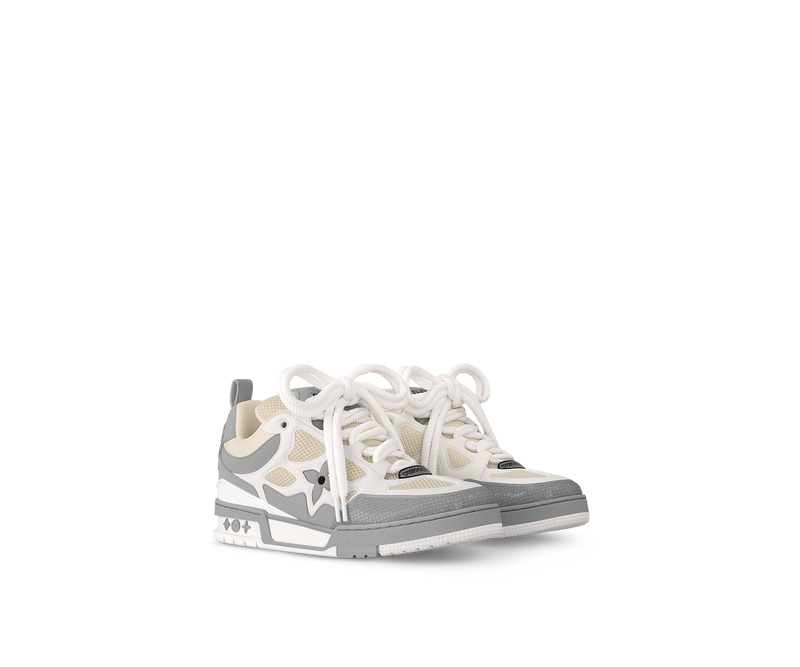 Tênis Louis Vuitton Skate Cinza e Branco